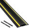 D-Line FC83H/9M Canalina Pavimento, Canalette Elettriche, Passacavi Calpestabile, Passacavo a Pavimento - Cavità per cavi = 30mm (Larghezza) x 10mm (Altezza) - 9m Lunghezza - Nero e Giallo