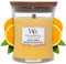 WoodWick Hourglass mittelgroße Duftkerze mit PlusWick Innovation, Seaside Mimosa