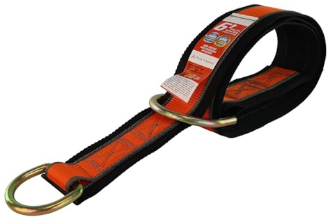 Malta Dynamics 6' Cross Arm Safety Strap, Fall Protection Beam Anchor, D-Ring Safety Strap, Beamer & H-Beam Anchor, OSHA/ANSI Compliant