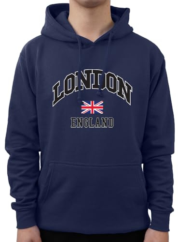 Graphic Impact - Sweat-Shirt à Capuche - Homme - Bleu - Small