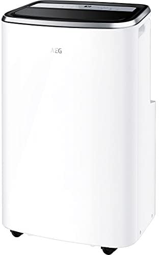AEG Chillflex Pro Silence AXP26U558HW mobile Klimaanlage / LED Display / Touch-Buttons / Fernbedienung / 30-40 m² / Kühlen / Heizen / Ventilator / Entfeuchten / Automatik-Funktion / weiß, schwarz