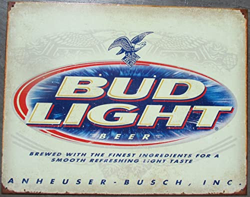Bud Light Budweiser Beer Beer Metal Tole Plate