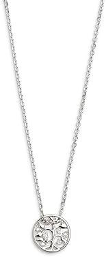 XENOX XS3565 Damen Collier Lebensbaum Silber Weiß Zirkonia 45 cm