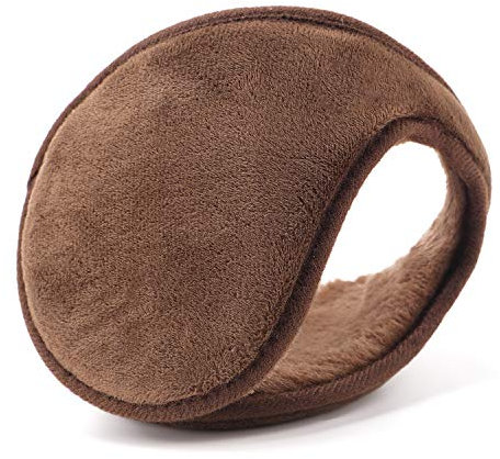 YQXCC Ohrwärmer für Männer & Frauen Klassische Fleece Unisex Winter warme Ohrenschützer(Kaffee)