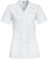 B-well Gabi Casaca Uniforme Empleada Hogar Con Botones - Enfermeras, Limpieza Mujer, Manga Corta, Cuello V y Solapa - Blanco S