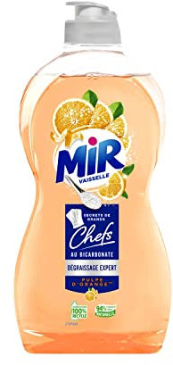 MIR Vaisselle Secrets de Grands Chefs Orange – Liquide Vaisselle Main (450mL)