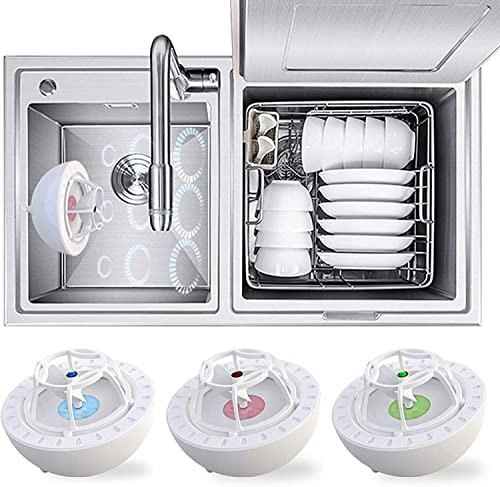 Mini Portable Ultrasonic Dish Washing Machine - Lazy Dishwasher With USB, Blue
