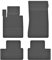 Gummimatten Automatten Gummifussmatten Gummi Fußmatten Satz für BMW 3 E36 Cabrio Bj. 1990-2000 HX_EX-16