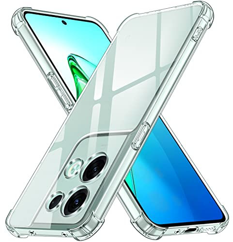 iVoler Cover per Oppo Reno8 PRO 5G / Oppo Reno 8 PRO 5G (Non per Oppo Reno 8 5G), Custodia Trasparente per Assorbimento degli Urti con Paraurti in TPU Morbido, Sottile Morbida Silicone TPU Case