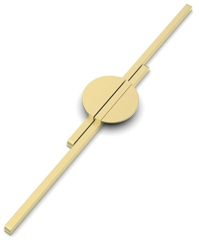Wotendy 2 Pack Wardrobe Handle Gold, Cabinet Handles 288mm Hole Spacing | Brushed Zinc Alloy Pull For Kitchen Cabinets,Wardrobe Handles, With Install Screws.