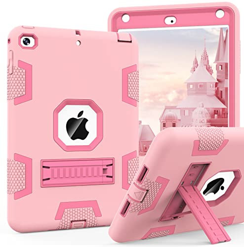 CCMAO Schutzhülle für iPad Mini 5 2019, iPad Mini 4 Hülle 2015, strapazierfähig, stoßfest, Hybrid-Schutzhülle für iPad Mini 5. / 4. Generation 7,9 Zoll, für Kinder, Jungen, Mädchen, Roségold und