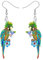 NEWEI Cute Macaw Papagei Vogel Ohrringe für Damen Mädchen Damen Acryl Tiere Schmuck Geschenke Charms (Hawaii B)