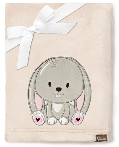 Be Mammy Warme Kuscheldecke Babydecke Blanket Baby Geschenk BE20-168 (Beige - Kaninchen)