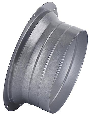 Conector de tubo de ventilación de brida de metal, adaptador de brida de manguera de tubo de aire de pared para ventilador de conducto, ventilación de aire de cocina, campana extractora -75 mm