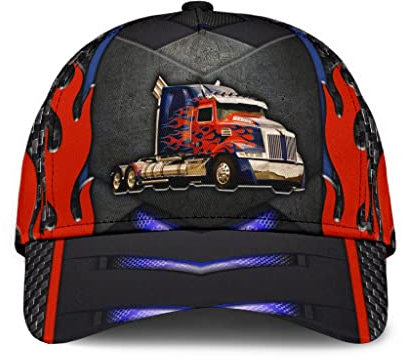 501 Baseballmütze Trucker-Geschenk Für Ehemann, Der Stolz Darauf Ist, LKW-Fahrer Zu Sein, LKW-Traktor-Anhänger-Fahrer, Schwarz Unisex Baseball Kappe Mütze Atmungsaktiv Reine Farbe Baseball Cap