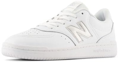New Balance Sneaker da Donna BBW80 V1, Bianco/Argento Metallizzato, 38.5 EU