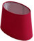 Lampenschirm oval aus Stoff im skandinavischen Design H 14 / L 20.5 cm (rot)