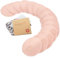 Assorbilatte di Bambù Organico - 14 Cuscinetti Lavabili + Borsa da Bagno - Cuscinetto per Capezzolo per Allattamento in Maternità (Pink Sand, L 12cm)