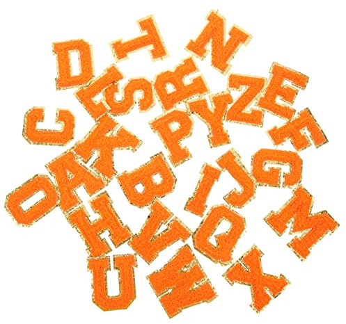 EXCEART 26pcs Chenille Letter Patches for Clothing Repair and Projects Iron Sew Appliques for Jackets Backpacks and Accessories Alphabet Patches