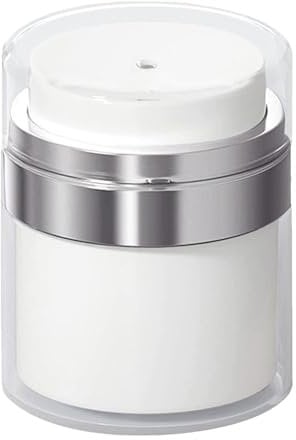Airless Pump Bottle, 100ml Cosmetic Jar Airless Pump, Empty Airless Cosmetic Container Portable Cosmetic Travel Containers Pump for Skin Care, Leak-Proof Skin Care Airless Dispenser for Cream, Lotion