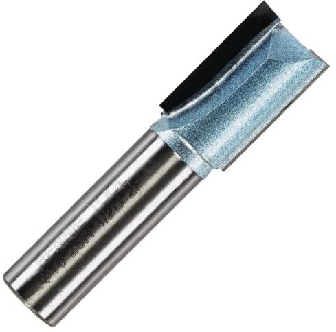 Rennie Tools - 16mm Cutting Diameter x 25mm Flute x 1/2 Shank TCT Tipped 2 Flute Straight Router Cutter Bit. Compatible With Makita Trend Festool Hikoki Dewalt Router Etc. 16mm Router Bit
