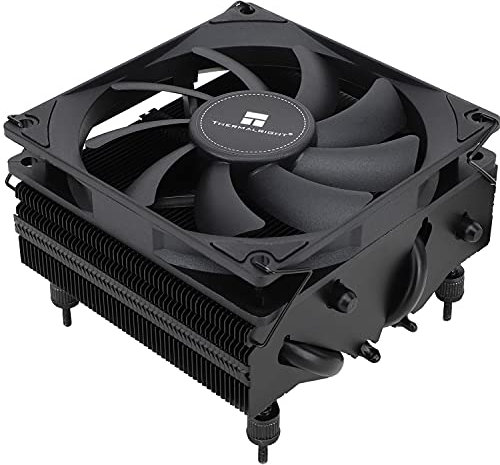 TR AXP90 X53 Negro bajo perfil CPU Cooler, con ventilador PWM de 92 mm, ventilador ITX CPU Cooler, altura 47 mm, para AM4/AM5, Intel 1150/1151/1200/1700, Kompatibel mit Desktop-Computern