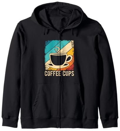 Café CUPS Tasse à café vintage Sweat à Capuche