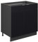 Vicco Spülenunterschrank Fame-Line, Schwarz gestreift, 80 cm mit Regal, ohne Arbeitsplatte