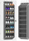 KYEVIS Over Door Shoe Storage Organisers with Deep Pockets, Door Shoe Rack for Narrow Closet and Dorm, 8 Layers Hanging Storage, Fit 16-20 Pairs Shoe, Grey