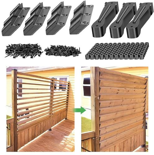 Sunblind System Brackets,Louver Hardware Kit for Shutter System,Window Shutters Exterior and Deck Sunblind System for Louver System,Garden and Blinds (2)