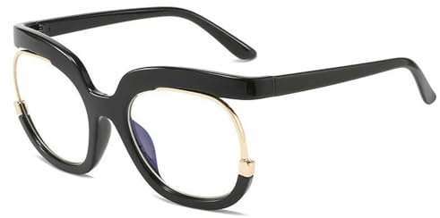 ETETGVG Lunettes de vue grandes pour femmes tendance rondes