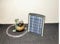 Wasserspeier Seelöwe Tim mit Solarpumpen-Set (18x13 Solarpanel mit Pumpe, 175 l/h) und stabilem, verstellbarem Erdspieß