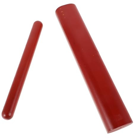 HAMPPLIES Holzrhythmusstäbe Für Schlaginstrumente Buchenholz-tonblockschlägel Xylophon-schlägel Musikstäbe Aus Hartholz Für Junge Mädchen Und Erwachsene Für Musikunterricht Und