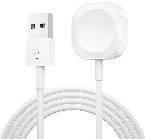 1M Charger Cable for Apple Watch Charger, Fast Charging Cable USB 100CM/3.3ft Cord Compatible with iWatch Series Ultra/9/8/7/6/SE/SE2/5/4/3/2/1