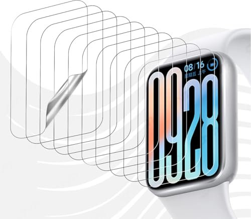 Stejnhge 5pcs Película hidrogel Protector de pantalla para Xiaomi Smart Band 9 Pro, Smartwatch Película tpu de protección transparente flexible de alta definición