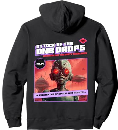 Drum & Bass DnB Sci Fi Dubstep Liquid Pullover Hoodie