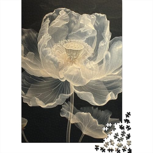 Puzzle Lotus, 1000 Teile, Papierpuzzle für Erwachsene ab 18 Jahren, anspruchsvoll und herausfordernd, 38 x 26 cm / 1000 Teile