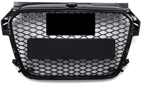 Griglia anteriore aggiornata RS look a nido d'ape nero lucido per Audi A1 8X 11-15