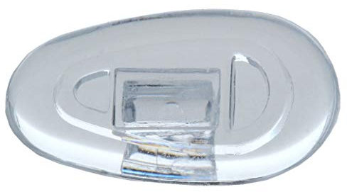 2 Paar (4 Stück) Nasenpads/Brillenpads - Silikon Klicksystem, verschie. Größen (Tropfen 13mm)