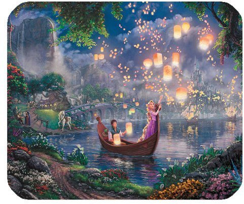 ROBIN YAM Personalized Disney Princess Rectangle Non-Slip Rubber Mousepad Gaming Mouse Pad -RYMP16186