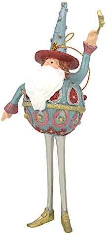 Weihnachtsmann Weihnachten Baumschmuck Figur Deko Hänger Christbaumschmuck 16 cm (mit Stern)