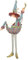 Weihnachtsmann Weihnachten Baumschmuck Figur Deko Hänger Christbaumschmuck 16 cm (mit Stern)