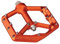 Spank Pedale Oozy Reboot Orange Fahrrad Erwachsene Unisex 100 x 100 mm