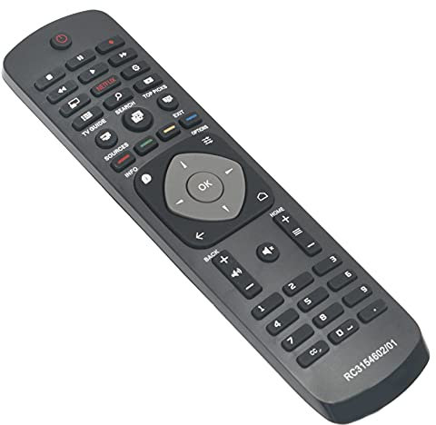 ALLIMITY RC3154602/01 Remote Control Replace fit for Philips TV 48PFH5500 55PFH5500 55PUK6400 50PUK6400 40PFK6560 40PFK6580 48PFT5500 40PFT6510 40PFH6550 55PFH6550 50PFH6550