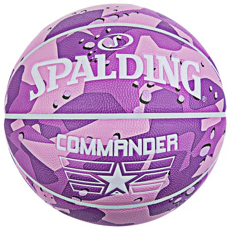 United Sports Unisex – Erwachsene Spalding Commander Sz5 Ball, Solid Purple Pink, 6