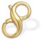 ALEXCRAFT Kettenverschluss Gold Armband Verschluss Karabiner Gold Verschlüsse für Schmuckherstellung Sterling Silber Lobster Clasp Hummer Für Armband Halsketten