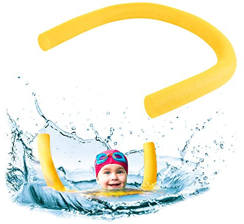 Schwimmnudel 1er, 2er oder 4er Set Schwimmnudel für Kinder und Erwachsene Poolnudel Wassernudel Set Schwimmhilfe für Pool Schaumstoff 150 cm (Mehrfarbig, 1-er Pack)