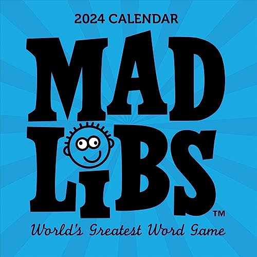 TF PUBLISHING 2024 Mad Libs Wall Calendar | Large Grids for Appointments and Scheduling | Vertical Monthly Wall Calendar 2024 | Home and Office Organization | Premium Matte Paper | 12x12”