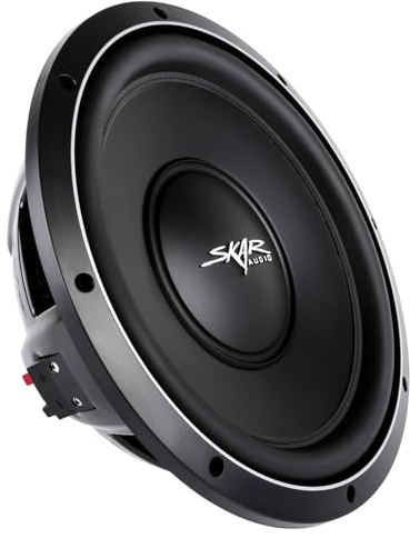 Skar Audio VS-12 D4 12 1000W Max Power Dual 4 Ohm Flat Mount Car Subwoofer