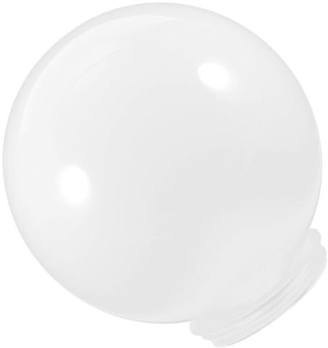 Abat-Jour Globe Givré Blanc - Boule De Verre Ronde, Bulle Lustre, Couverture De Lumière Sphère Pendentif Suspendu 30 Cm